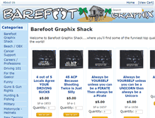 Tablet Screenshot of barefootgraphix.com
